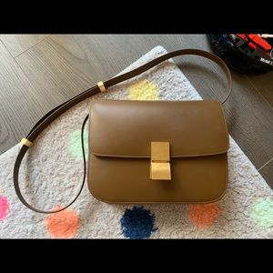 CELINE MEDIUM CLASSIC BAG IN BOX CALFSKIN